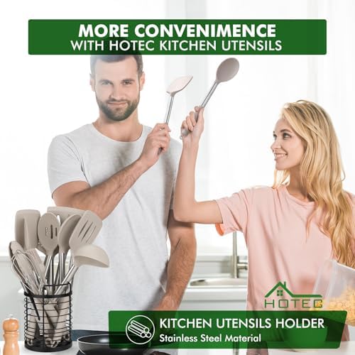 HOTEC Silicone Kitchen Cooking Utensils Set