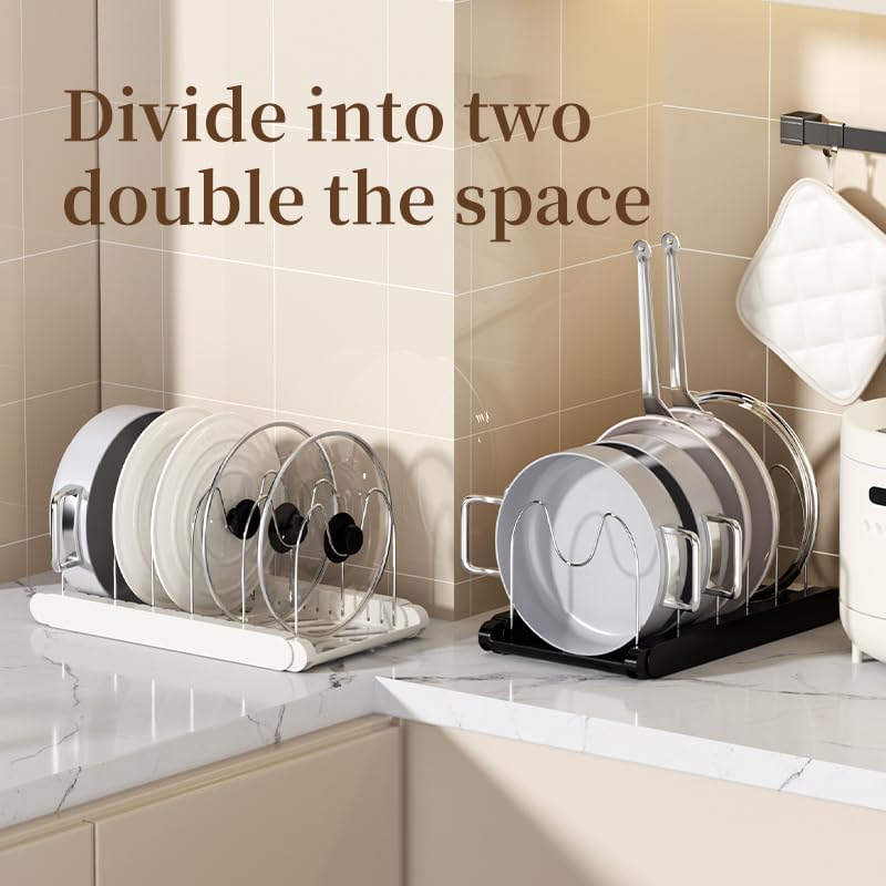 Pot Rack -Expandable Pan Organizer