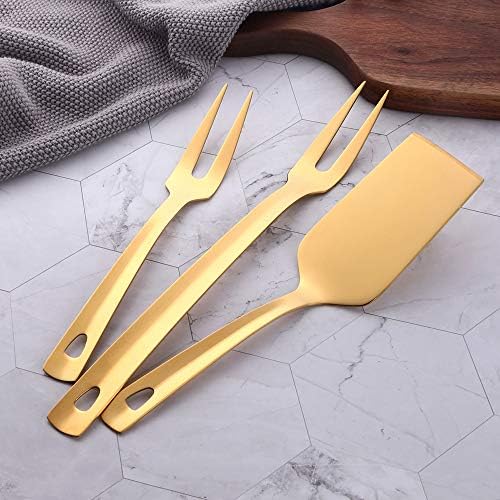12 Pcs Cooking Utensil Set, Stainless Steel Gold Titanium Plated Cookware Sets