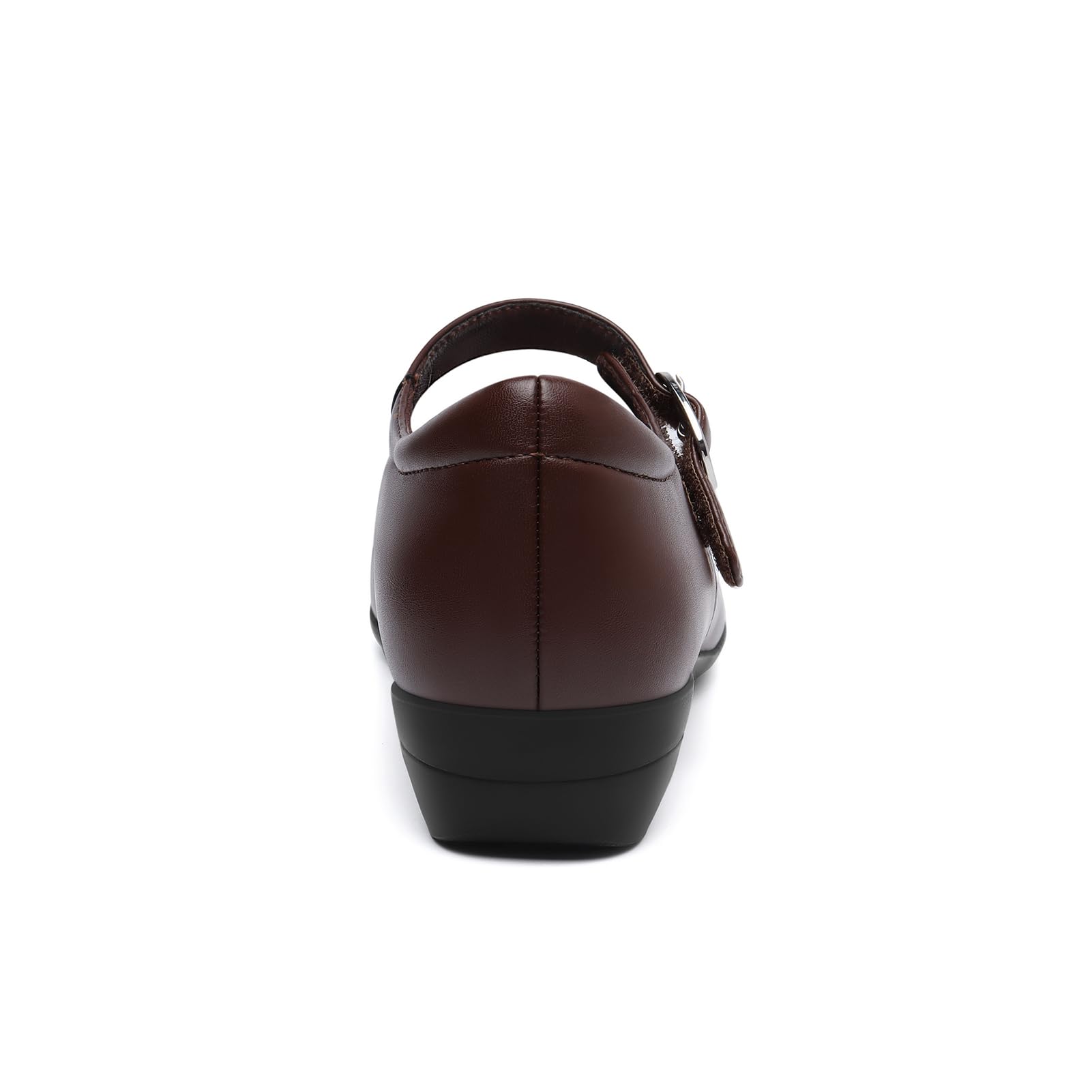 Mary Jane Flats for Women - Comfortable Round Toe Ballet Flats with Buckle Strap Work Shoes