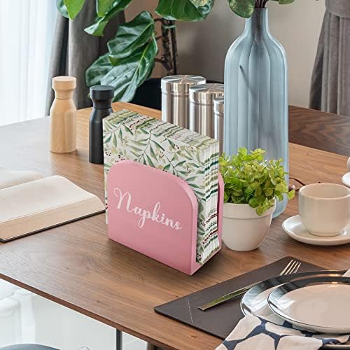 ALELION Pink Napkin Holder for Table