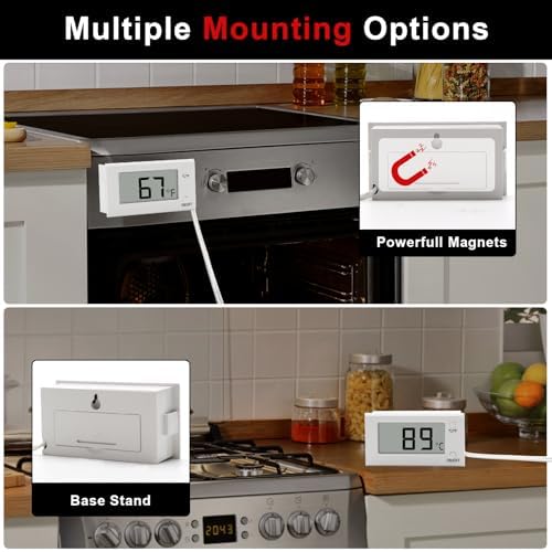 Digital Oven Thermometer with Probe Grill Meat Thermometer up to 572°F/300°C