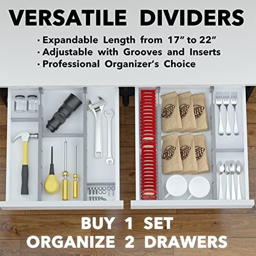 SpaceAid Bamboo Drawer Dividers