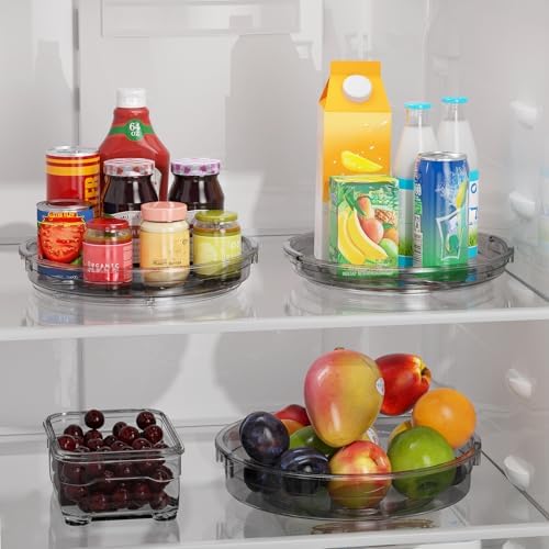 LAMU 3 Pack Lazy Susan Organizer Turntable