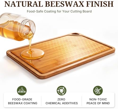 GASHELL Bamboo Cutting Board Set