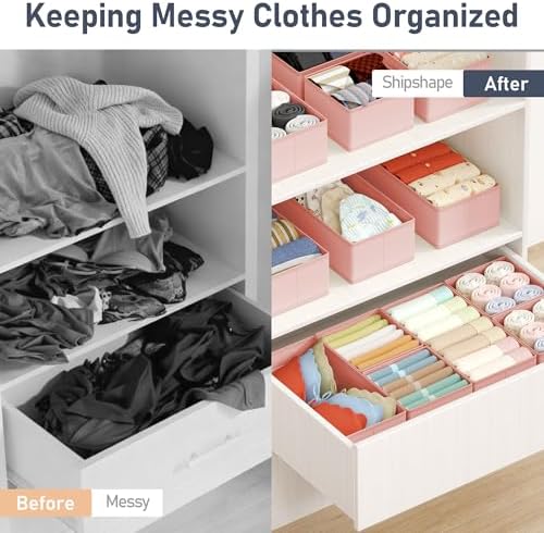 DIMJ Drawer Organizer Clothes Storage