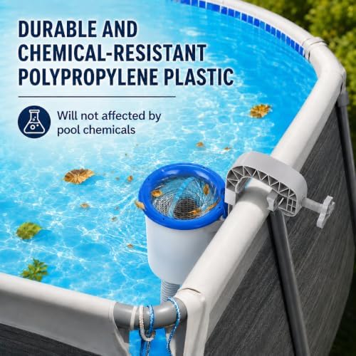 Sepetrel Above Ground Pool Skimmer, 3.5 Liter Floating Pool Surface Skimmer