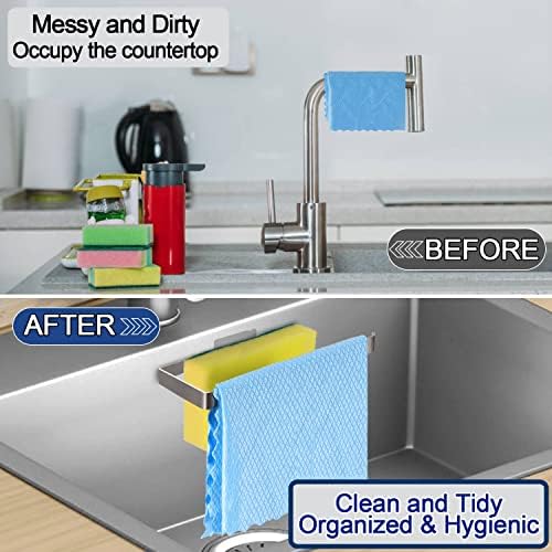 GAViA Sink Caddy, Stainless Steel Removable Sponge Holder