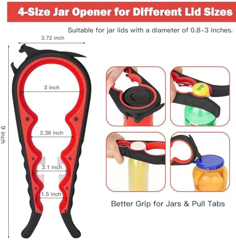 Jar Opener Set for Seniors, Weak Hands