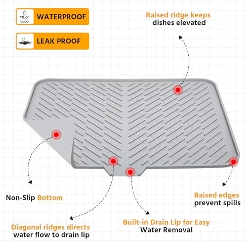Luxet Silicone Dish Drying Mat