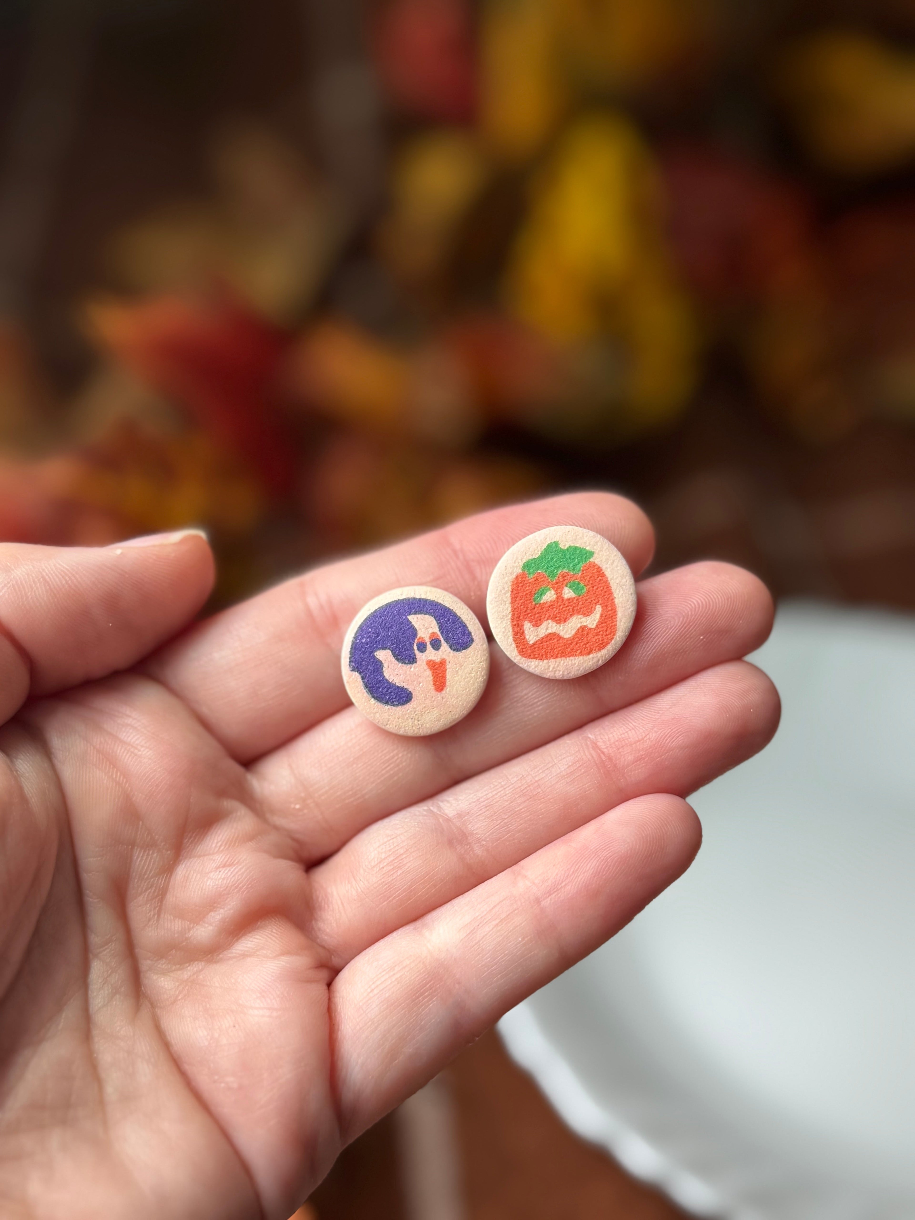 Halloween Cookie Studs