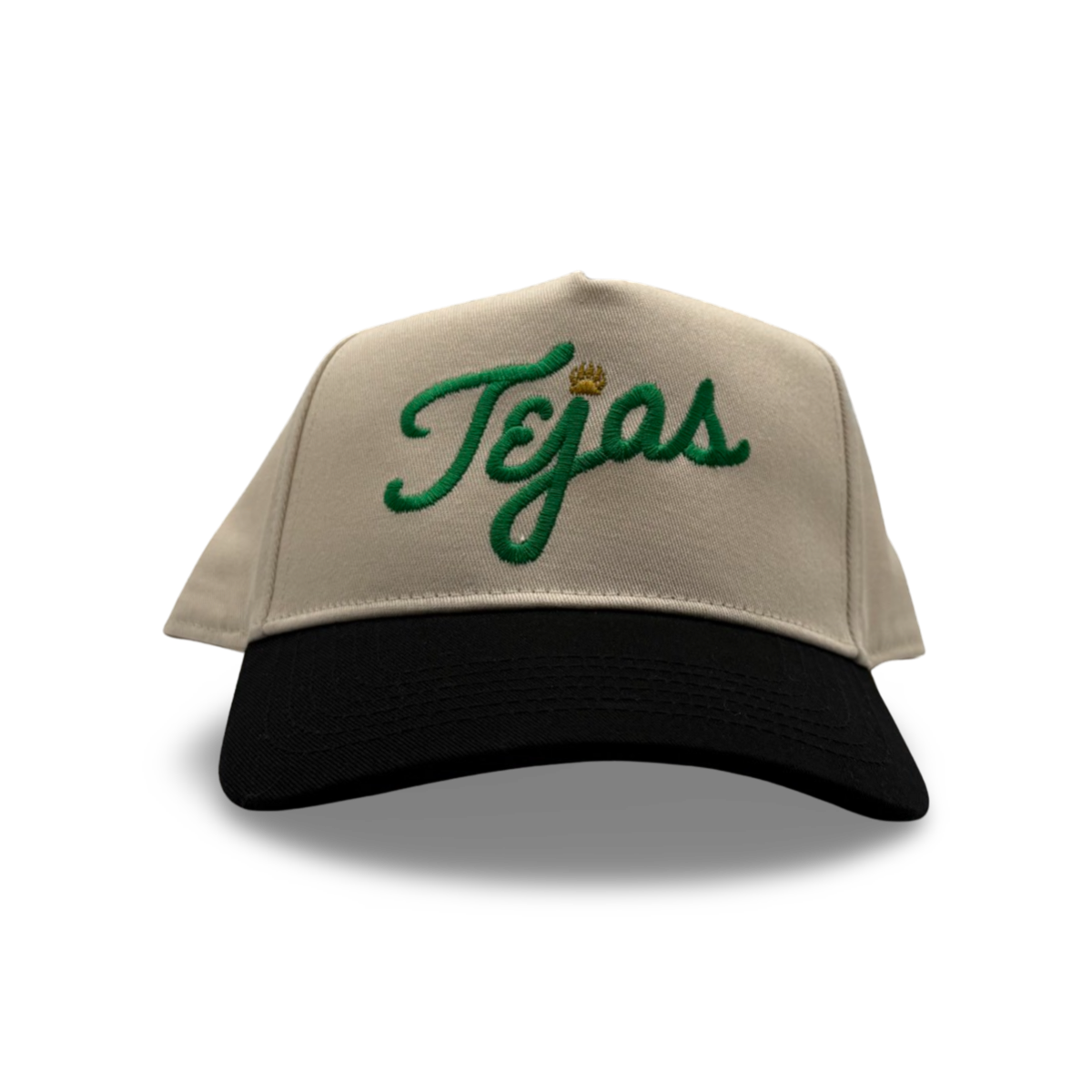 El Tejas A-Frame Snapback Hat - Two-Tone Cream & Multi Baseball Cap