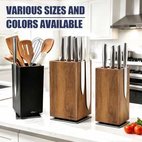 Dmore magnetic knife block without knives, 360° rotatable magnet knife holder