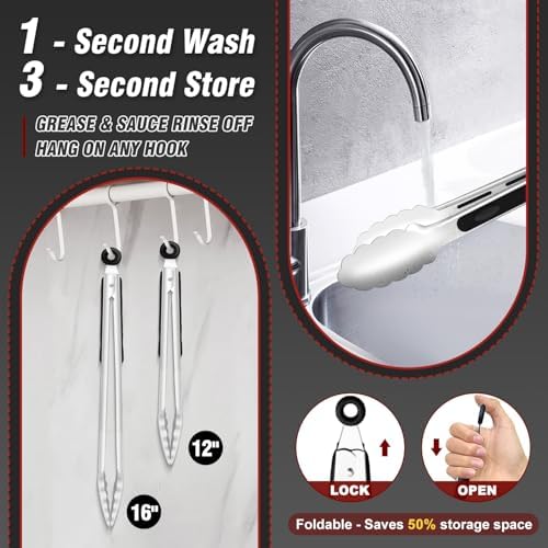 Walfos Extra Long Grill Tongs