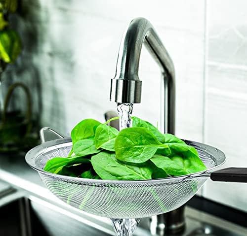 Fine Mesh Strainer with thermo plastic rubber handle