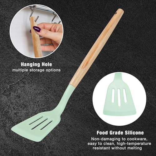 19PCS Green Kitchen Cooking Utensils Set Kitchen Tools Set