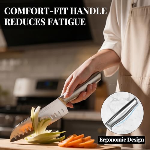 KnifeSaga 14 Pcs Knife Block Set, Razor Sharp, Japanese Steel