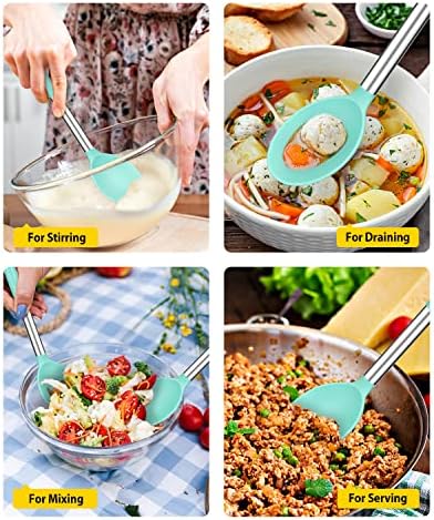 BUNDLEPRO Silicone Cooking Spoons