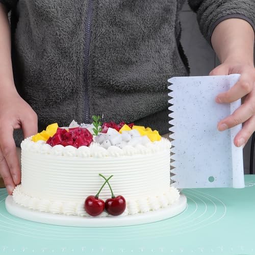 Suanyok Bench Dough Cutter-Flexible Plastic Bowl Scraper Kitchen Tool