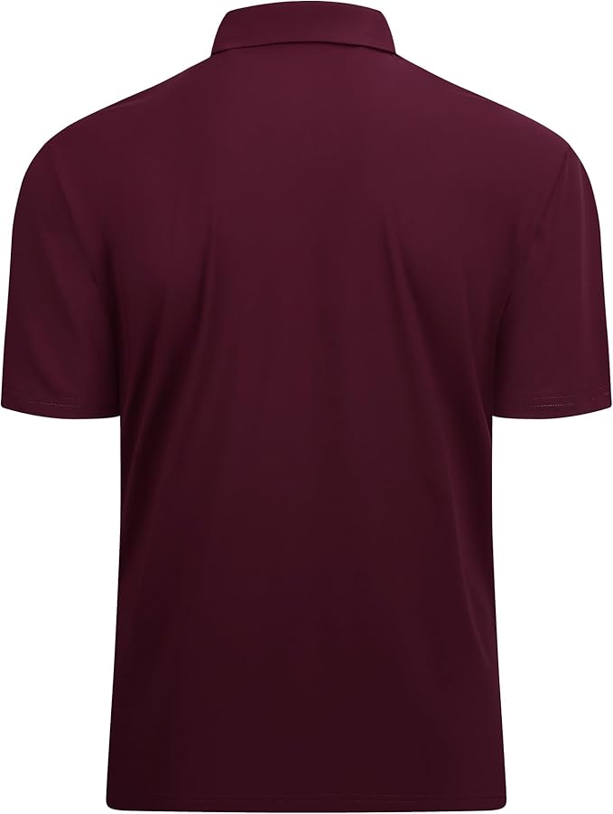 Men's Moisture-Wicking Golf Polo Shirt - Quick-Dry Performance Fit