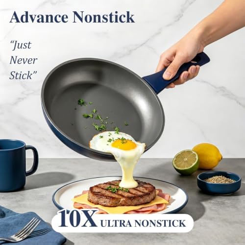 Pots and Pans Set Nonstick, Umite Chef Kitchen Non Stick Induction Cookware &