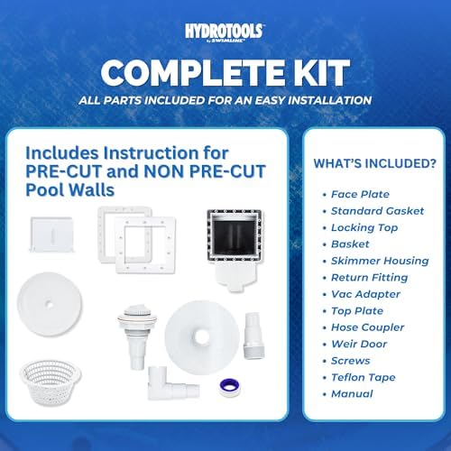 Swimline | Above Ground Pool Wall Skimmer | Thru-Wall | Standard White