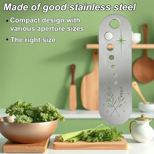 Pottery Herb Stripper Tool Supplies, Metal Stainless Steel Vegetable Leaf