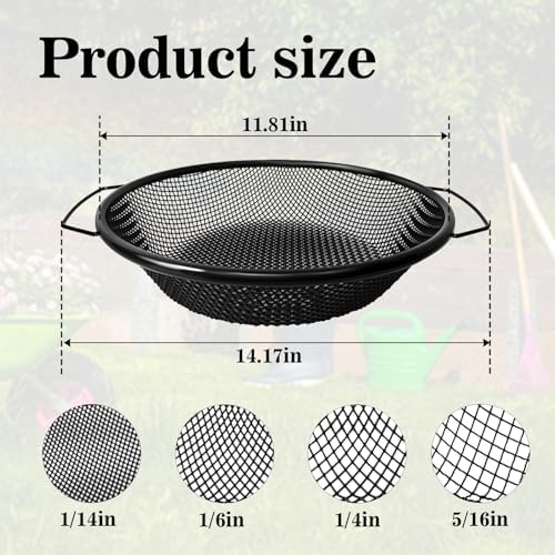 4PCS Soil Sifter for Gardening