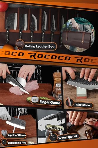 ROCOCO Butcher Cleaver Knife Set