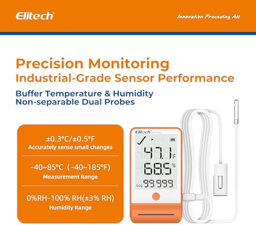 Elitech 5Pack GSP-6G Bluetooth Temperature Humidity Data Logger