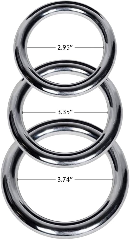 ZooBoo 2pcs Wing Chun Stainless Steel Training Rings (Pair) – Yeung Sau & Sticky Hand Strength Training for Wing Tsun, Siu Lum, and Kung Fu Practitioners