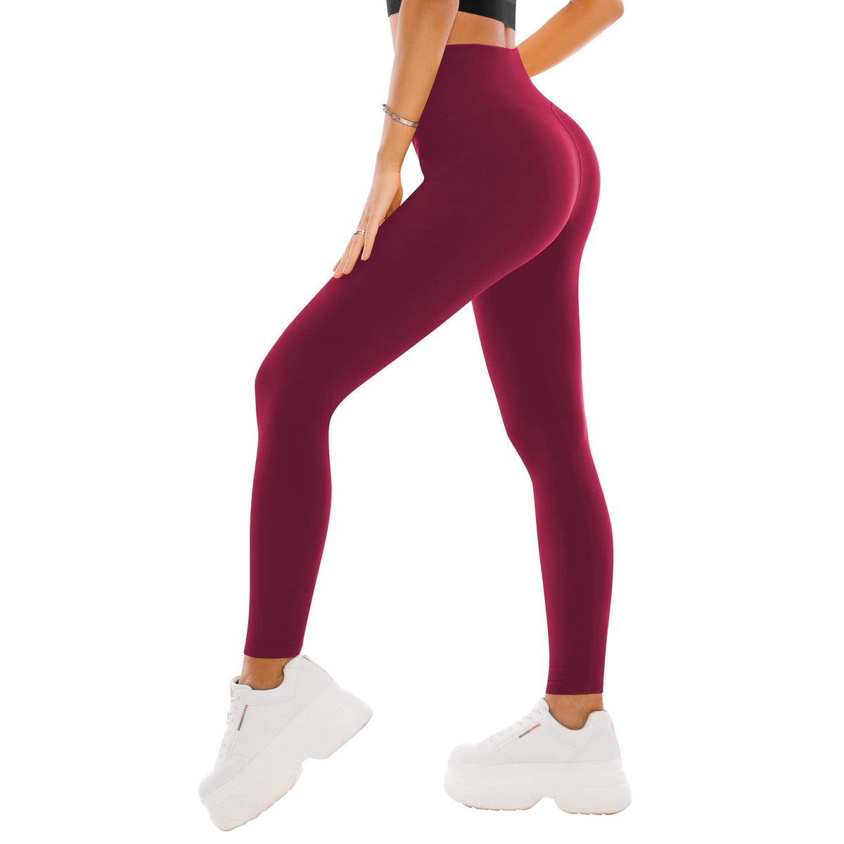 High Waisted Leggings for Women - Buttery Soft Yoga Pants with Tummy Control