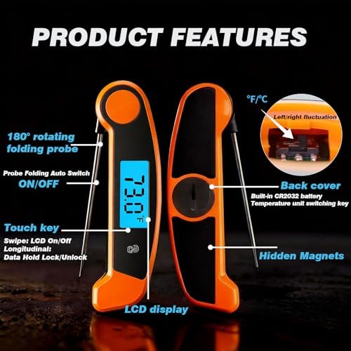 Meat Thermometer Digital Waterproof Instant Read Thermometer