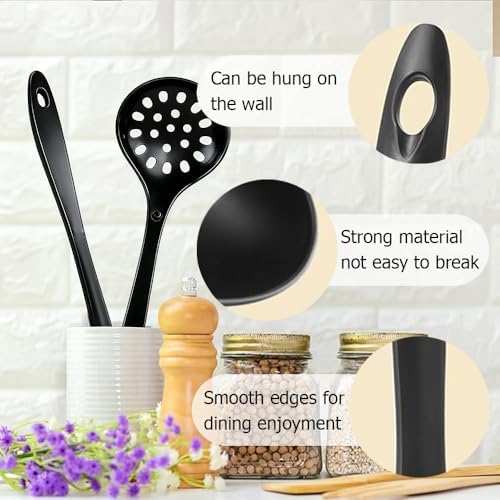 Large Plastic Serving Spoons, Disposable Heavy Duty Colander, 20 Pieces
