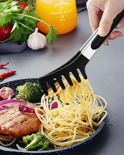 Silicone Spaghetti Spoon and Pasta Tong, Server Fork