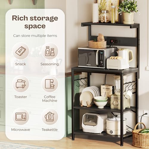 SUPERJARE Kitchen Bakers Rack