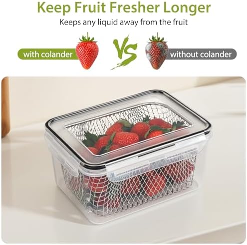 3 PCS Large Fruit storage Containers