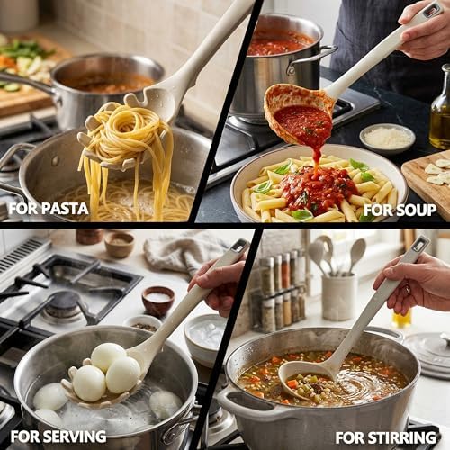 Silicone Pasta Spoon and Fork Set