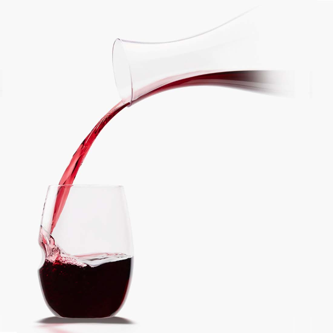 Shatterproof Stemless Wine Glasses, 16 oz, BPA-Free Polymer, Set of 8