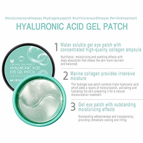 Hyaluronic Acid Hydrogel Eye Patches for Deep Hydration