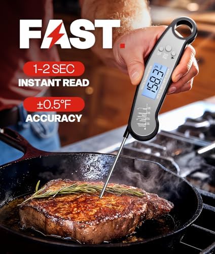 Instant Read Digital Meat Thermometer, Food Thermometer