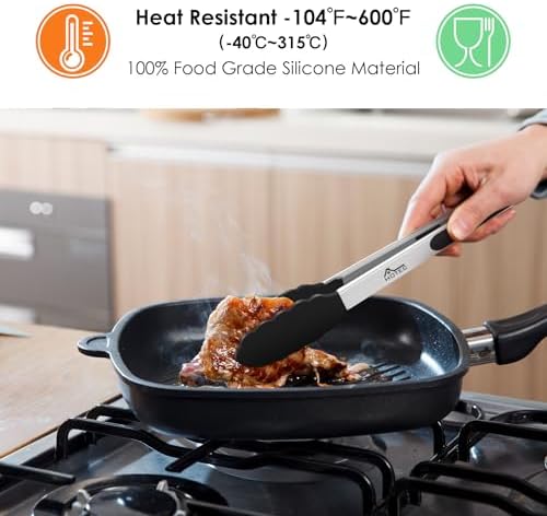 HOTEC Stainless Steel Kitchen Tongs