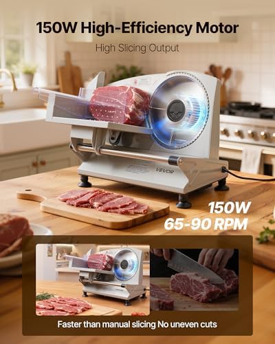VEVOR Meat Slicer, 6.7" Electric Deli Slicer Machine