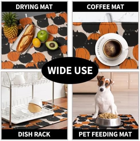 Happy Halloween Dish Drying Mat