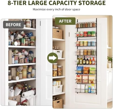 ElegantArray 8-Tier Pantry Door Organizer