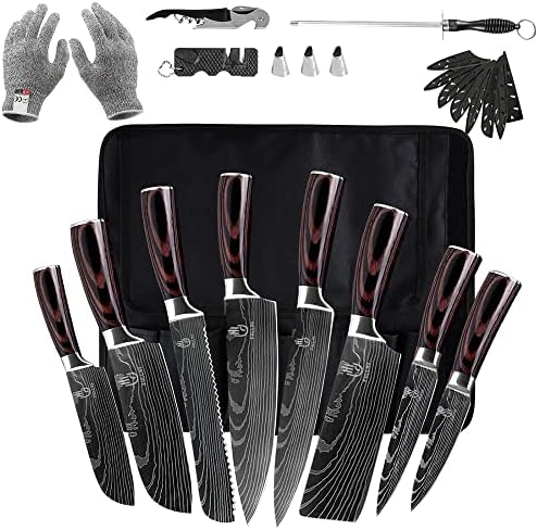 FULLHI Knife Set, Premium German Stainless Steel chef Knife Set