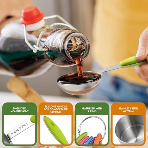 HOTEC 10-Pack Measuring Cups & Spoons Set