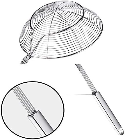Tenta tenta kitchen Solid Stainless Steel Spider Strainer Skimmer Ladle