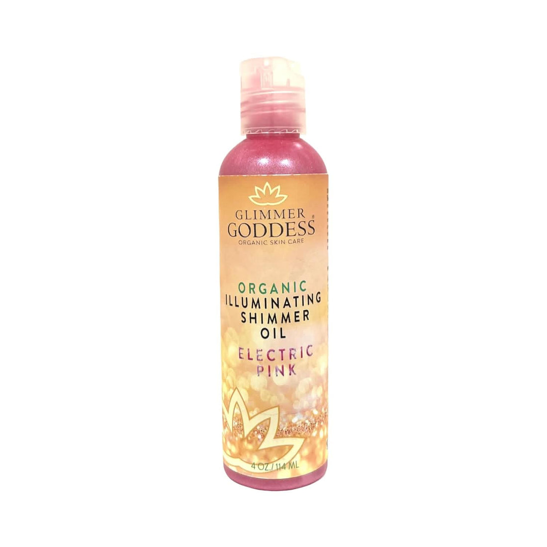 Glimmer Goddess Organic Illuminating Shimmer Oil - Electric Pink