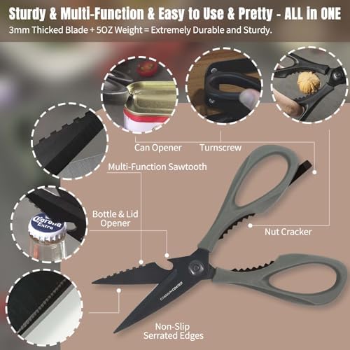 Kitchen Scissors All Purpose, Extra Sharp Kitchen Shears